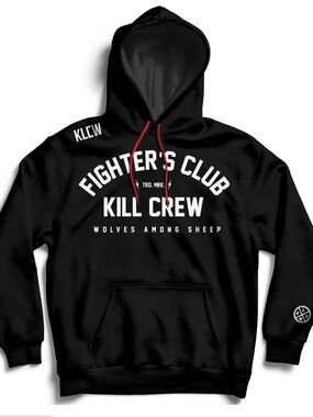 Men’s Kill Crew Fighters Club Hoodie Size Large NWOT